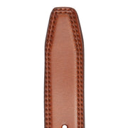 Cognac Leather Belt Manovo, detail view 3