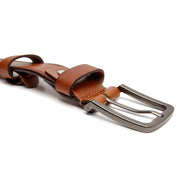 Cognac Leather Belt Manovo, product view 2