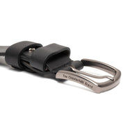 Black Leather Belt Morrison, product view 2
