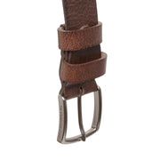 Brown Leather Belt Morrison, product view 3
