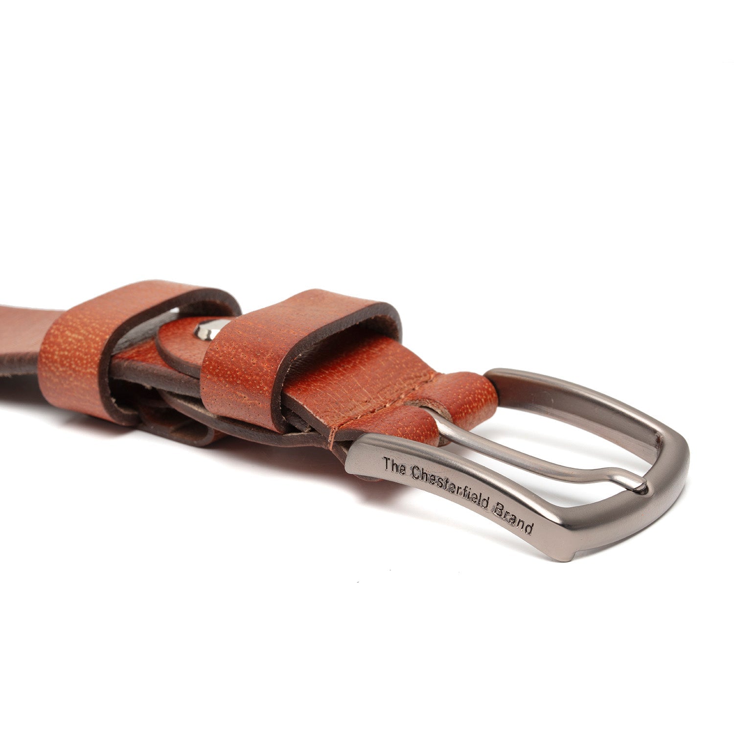 Cognac Leather Belt Morrison, product view 2