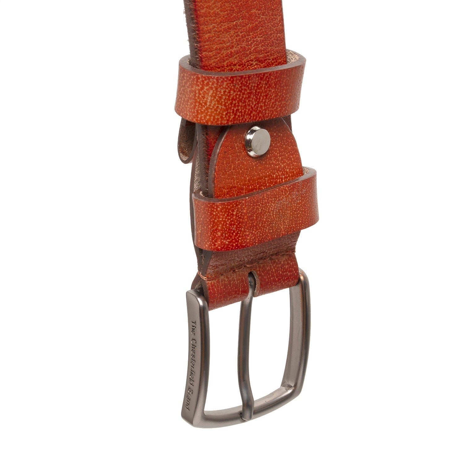 Cognac Leather Belt Morrison, product view 3