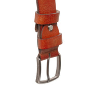 Cognac Leather Belt Morrison, product view 3