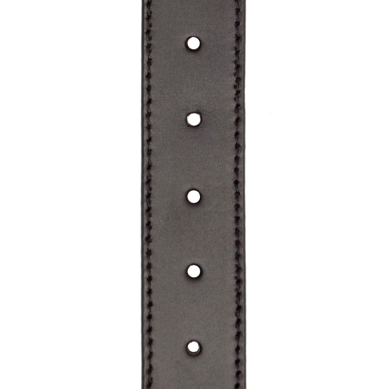 Black Leather Belt Tanaro, detail view 1