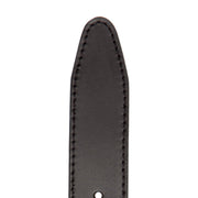 Black Leather Belt Tanaro, detail view 3
