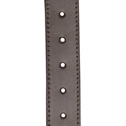 Brown Leather Belt Tanaro, detail view 1