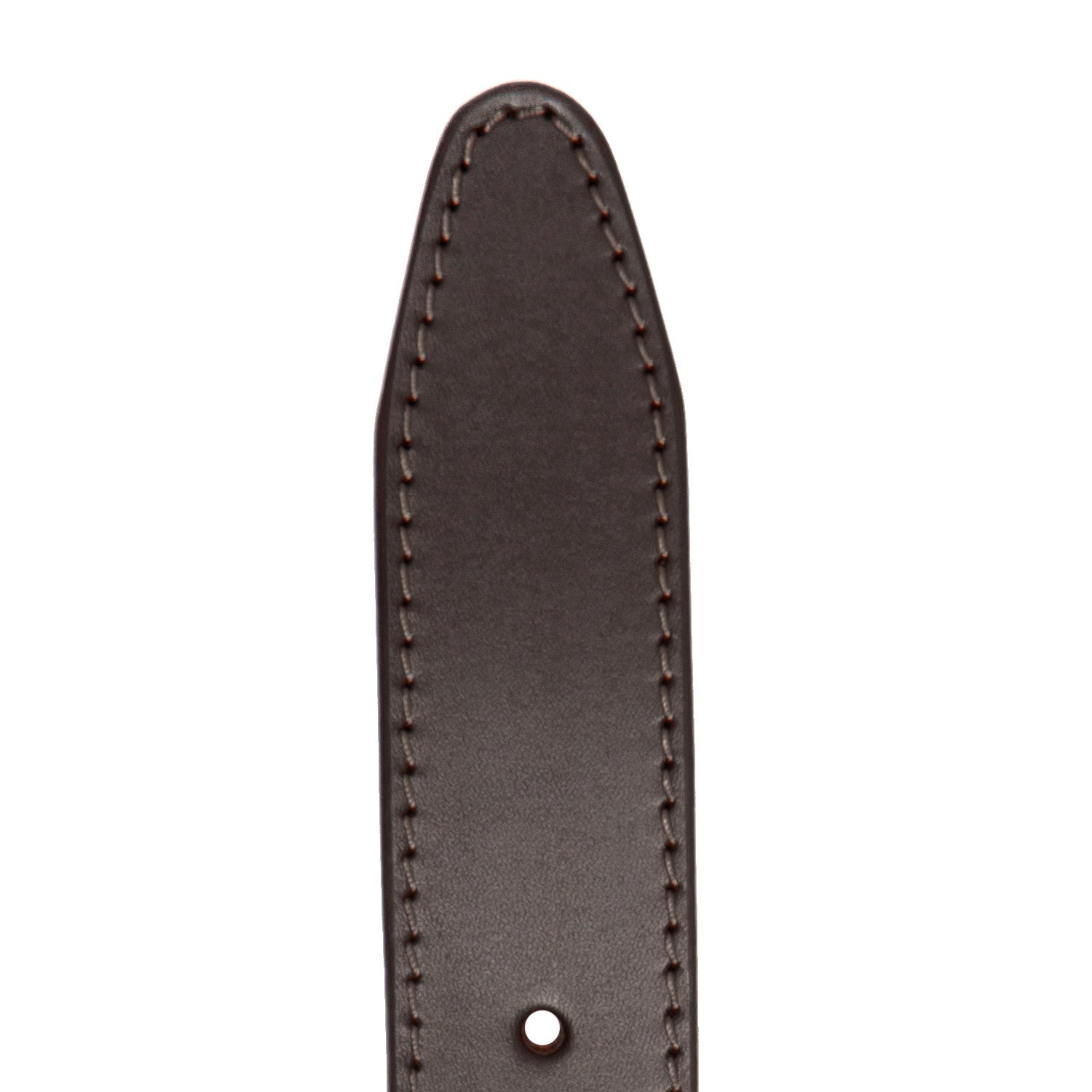 Brown Leather Belt Tanaro, detail view 3