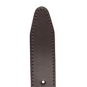 Brown Leather Belt Tanaro, detail view 3