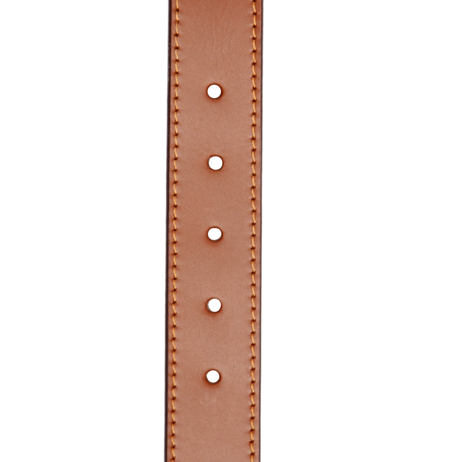 Cognac Leather Belt Tanaro, detail view 1