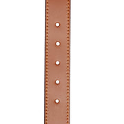 Cognac Leather Belt Tanaro, detail view 1