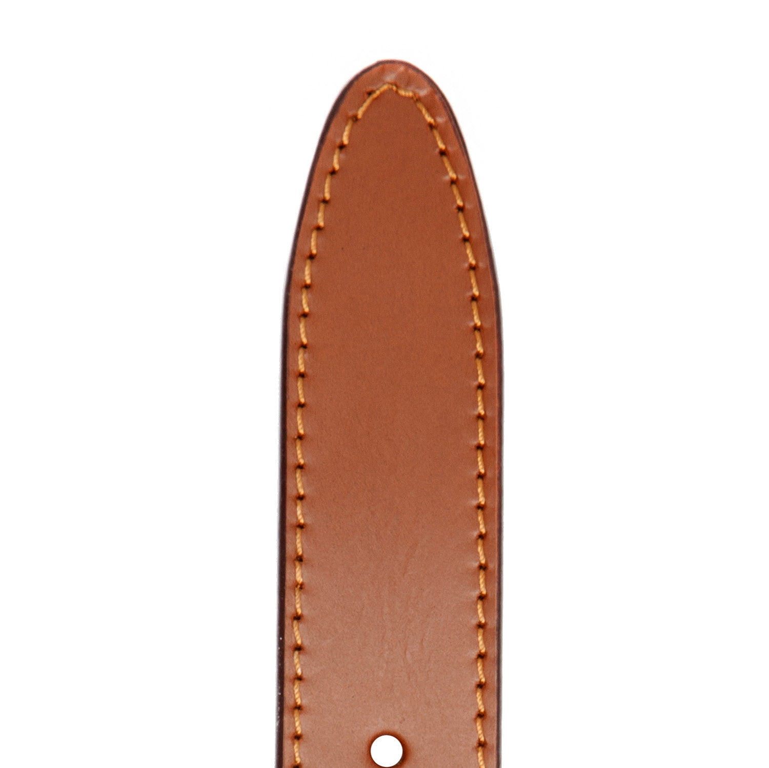 Cognac Leather Belt Tanaro, detail view 3