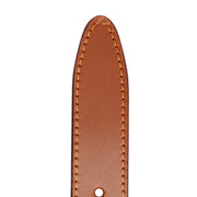 Cognac Leather Belt Tanaro, detail view 3