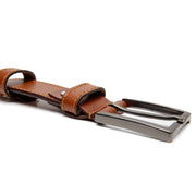 Cognac Leather Belt Tanaro, product view 2