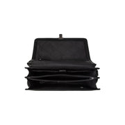 Black Leather Briefcase Glenwood, detail view 1