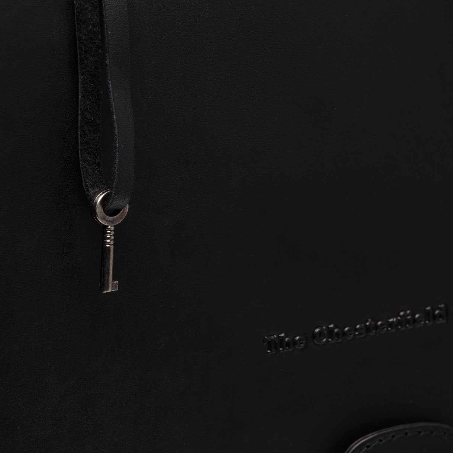 Black Leather Briefcase Glenwood, detail view 3