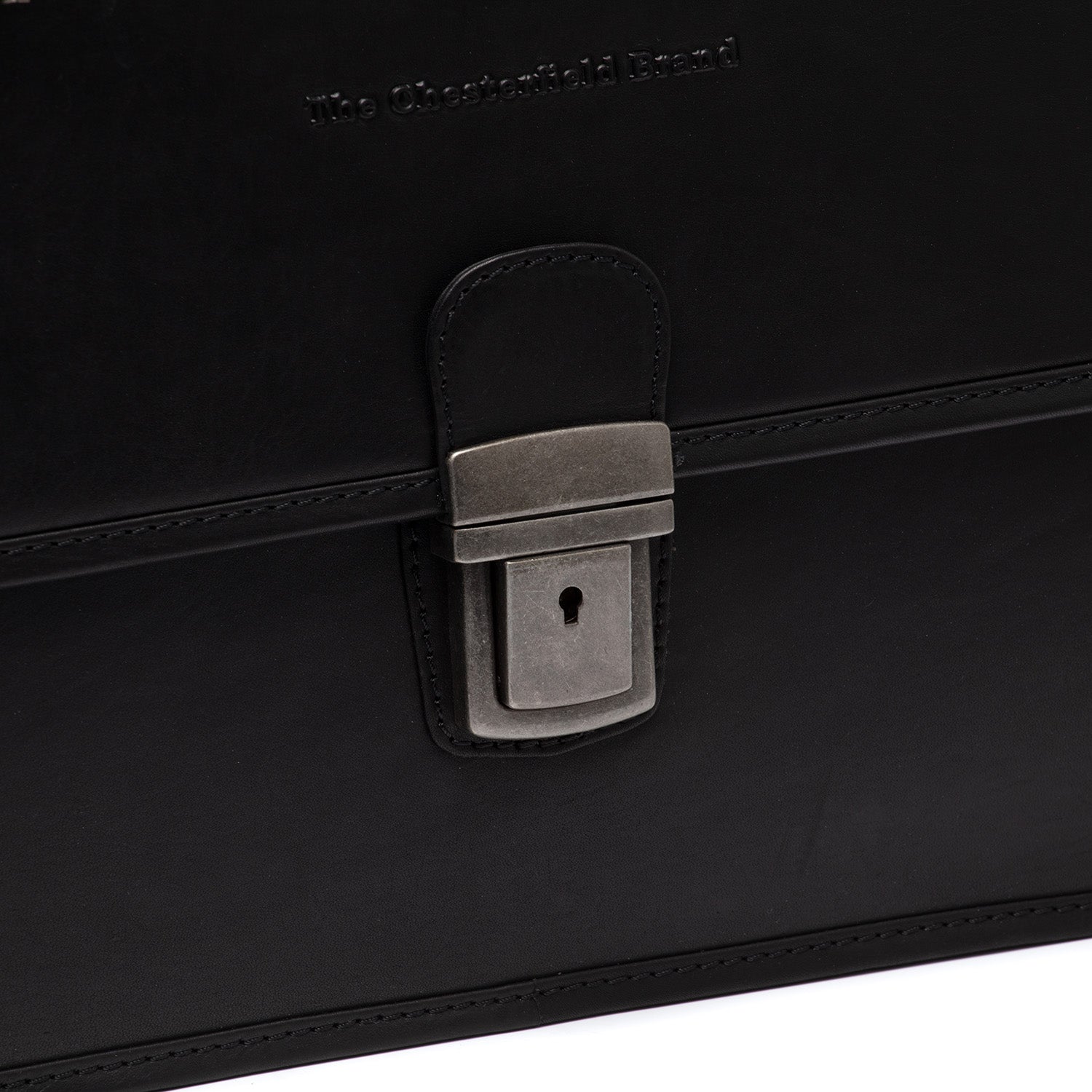 Black Leather Briefcase Glenwood, product view 2