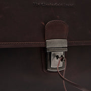 Brown Leather Briefcase Glenwood, product view 2
