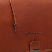 Cognac Leather Briefcase Glenwood, detail view 3
