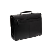 Black Leather Briefcase Salvatore, detail view 4