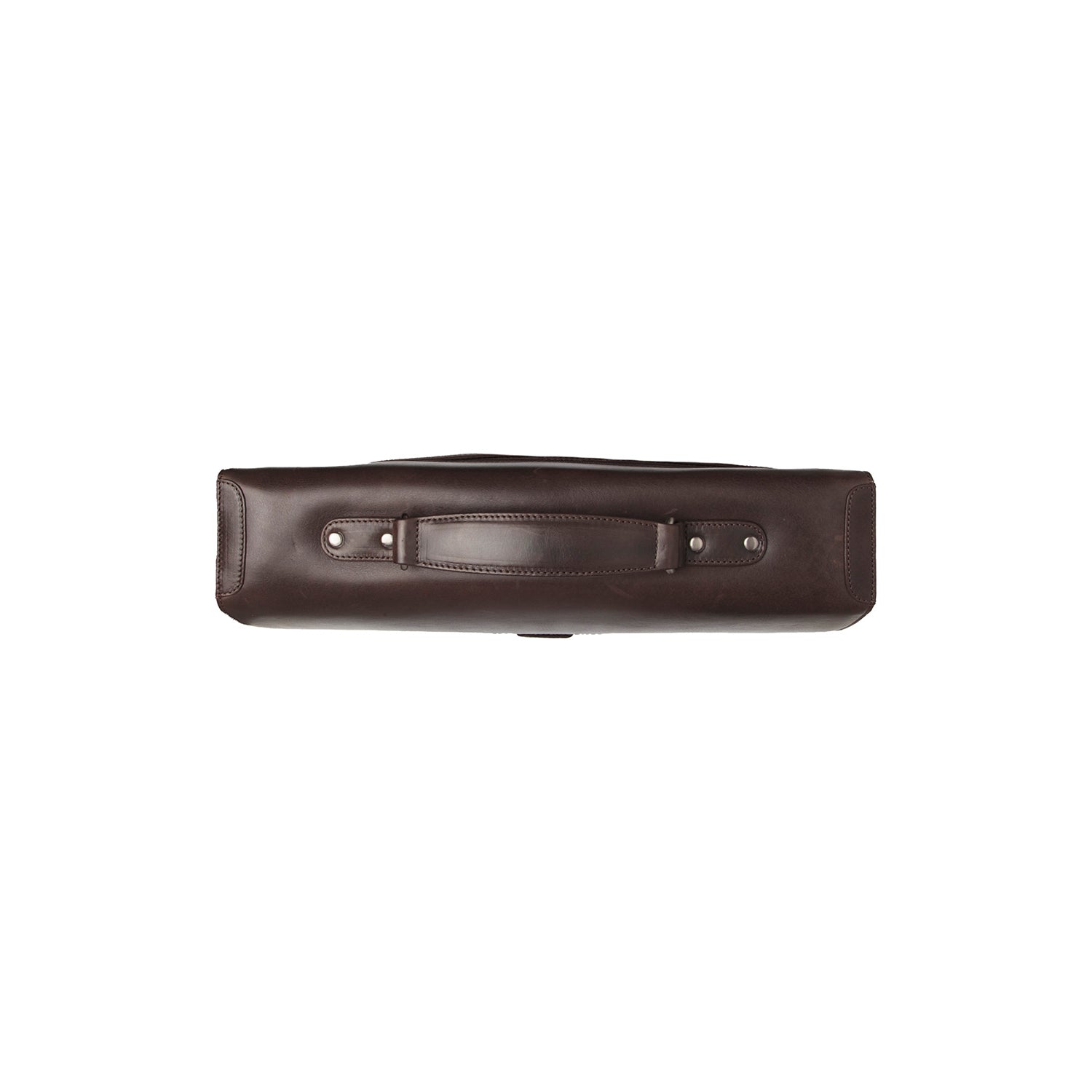 Brown Leather Briefcase Salvatore, detail view 3