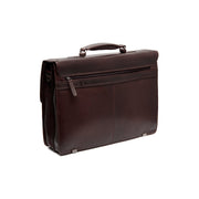 Brown Leather Briefcase Salvatore, detail view 6