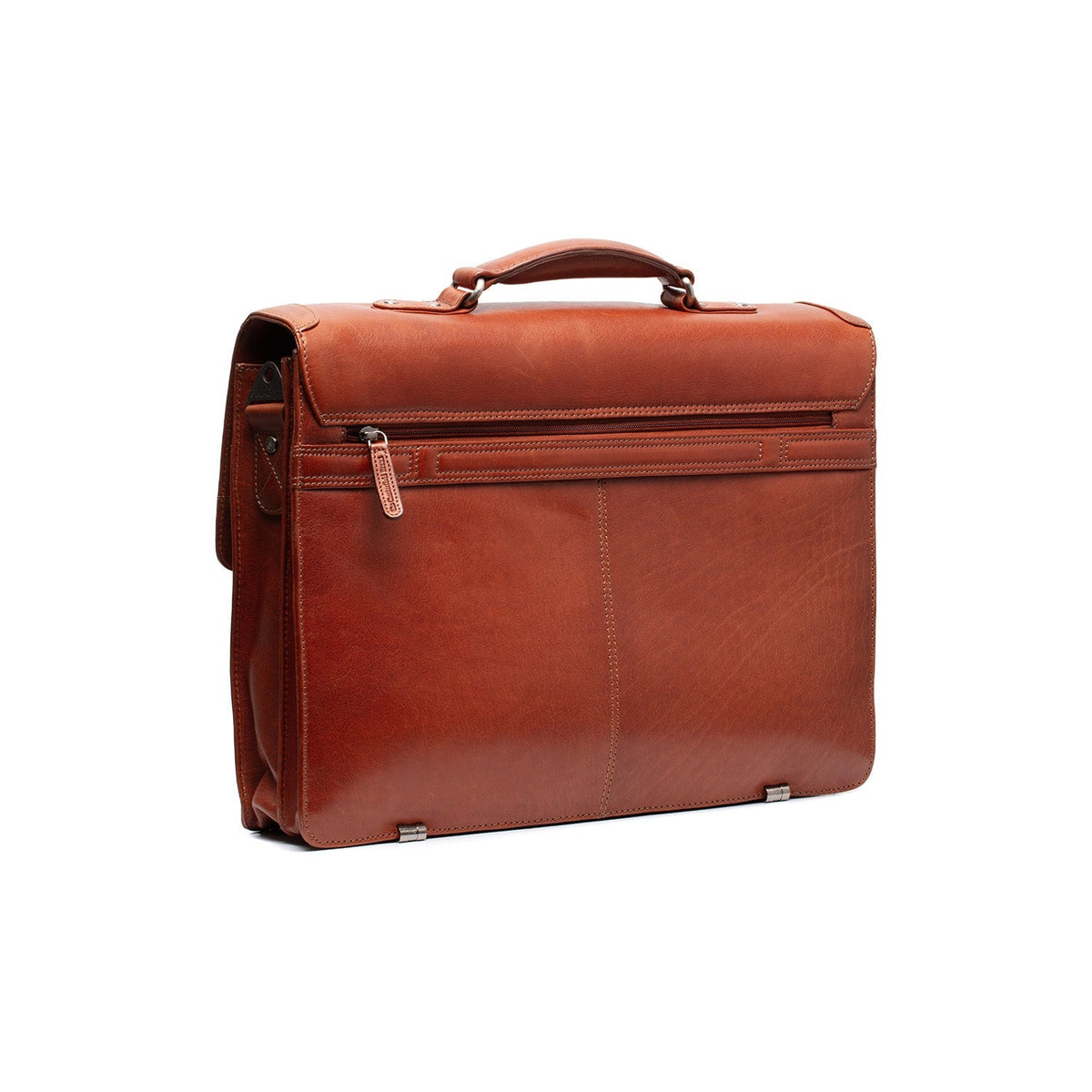 Cognac Leather Briefcase Salvatore, detail view 6