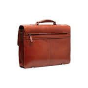 Cognac Leather Briefcase Salvatore, detail view 6