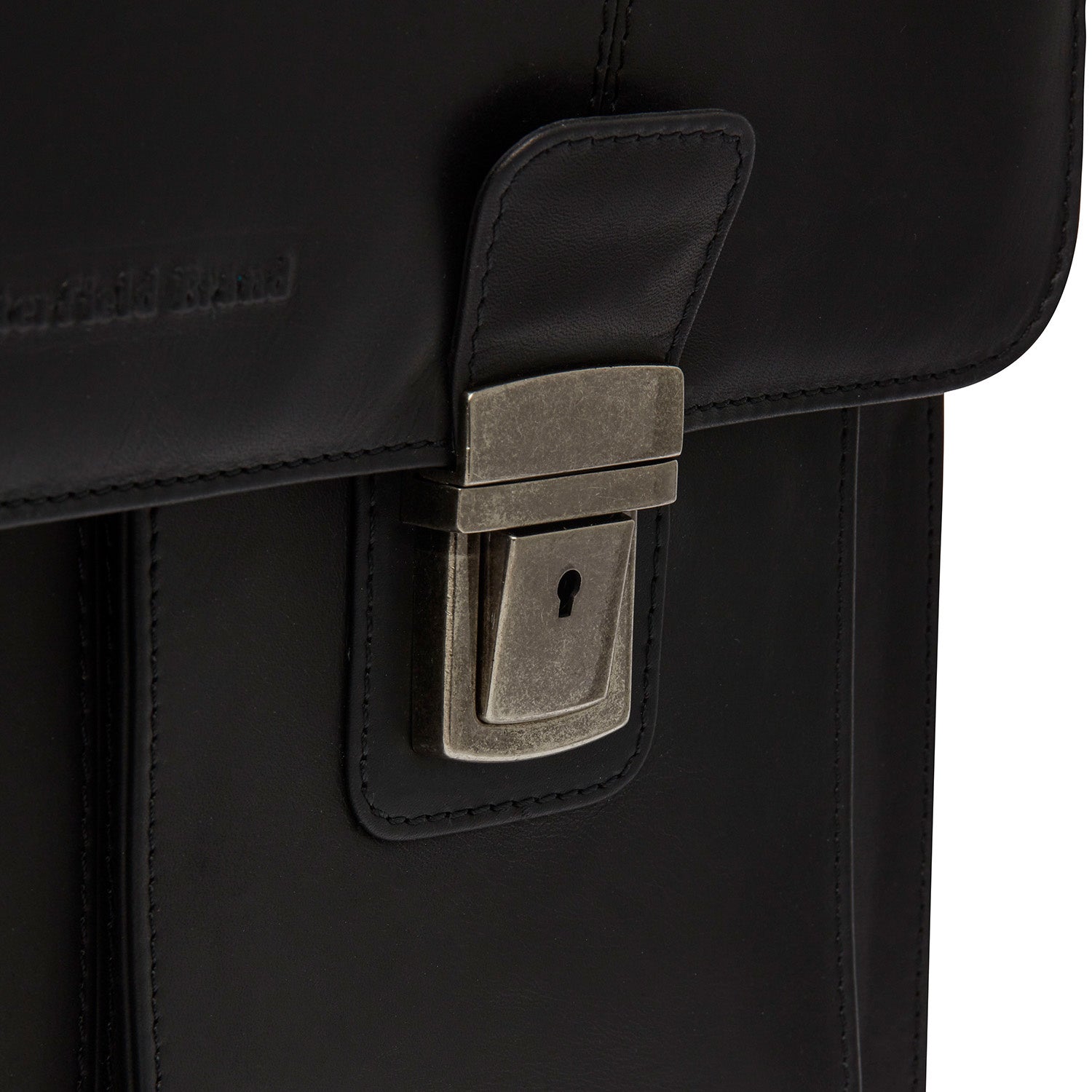 Black Leather Briefcase Springfield, detail view 4