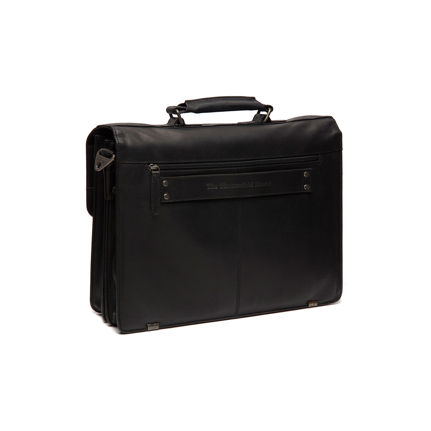 Black Leather Briefcase Springfield, detail view 5
