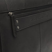 Black Leather Briefcase Stuttgart, detail view 3
