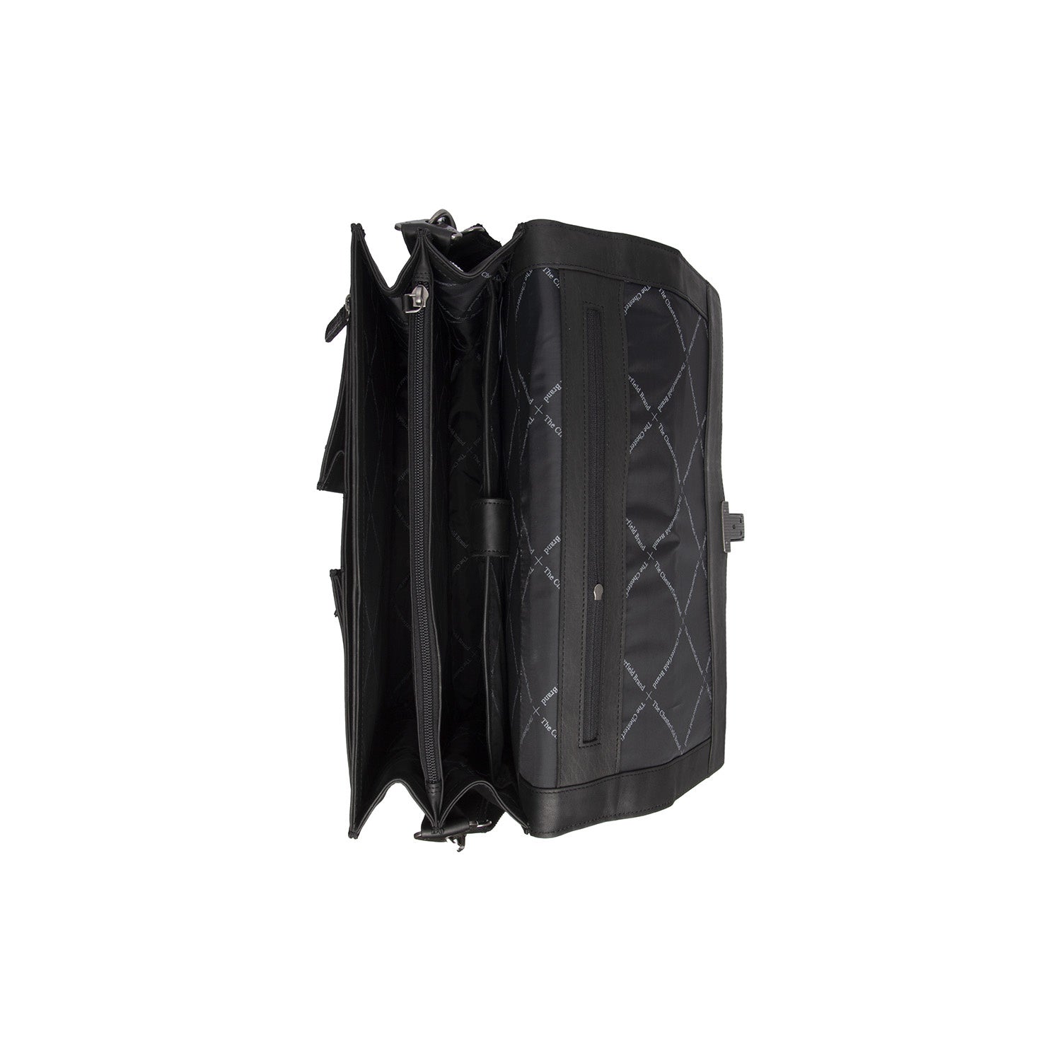 Black Leather Briefcase Stuttgart, product view 2