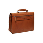 Cognac Leather Briefcase Stuttgart, detail view 1