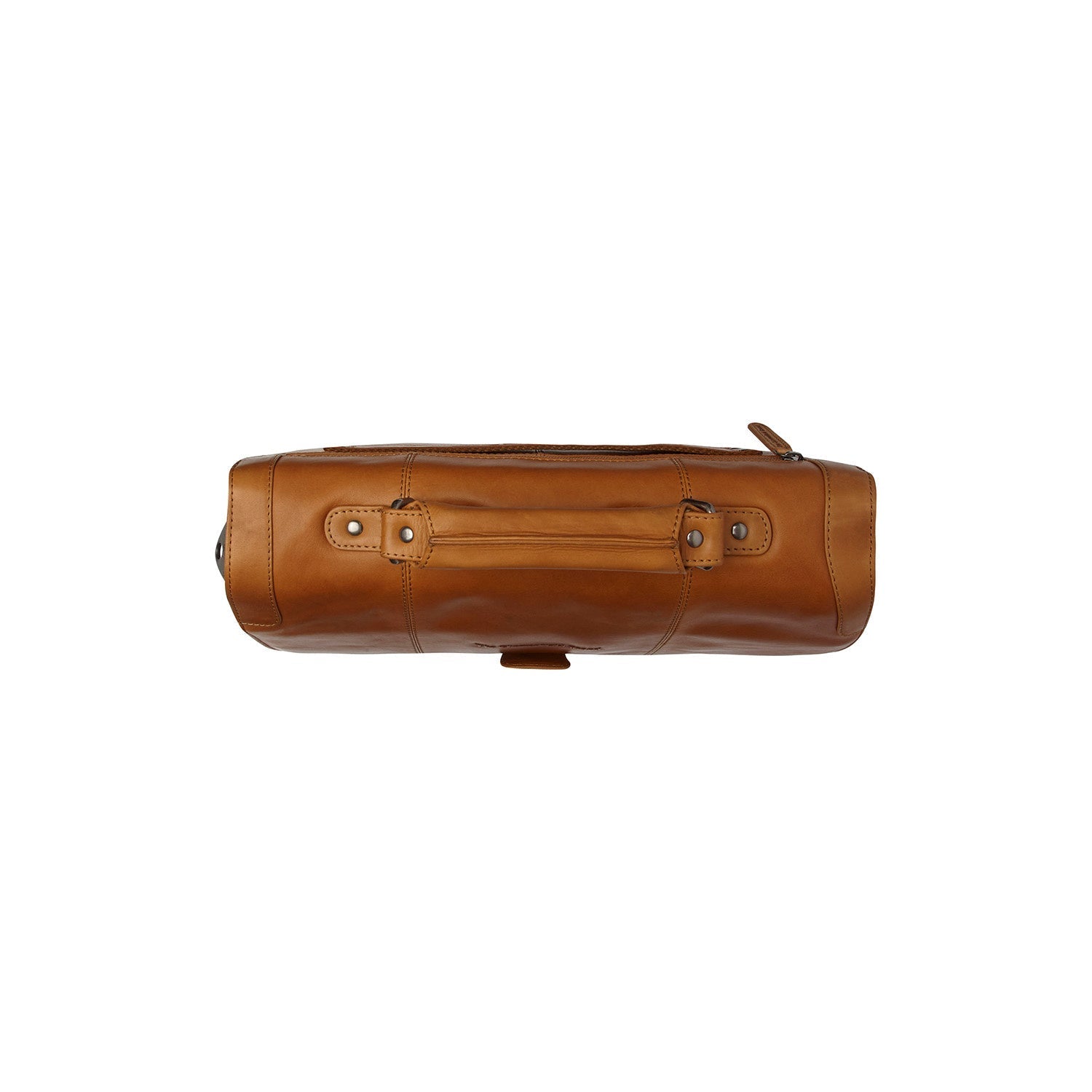 Cognac Leather Briefcase Stuttgart, detail view 3