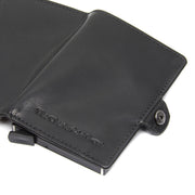 Black Leather Card Holder Albury, detail view 3
