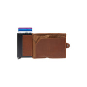 Cognac Leather Card Holder Albury, product view 3