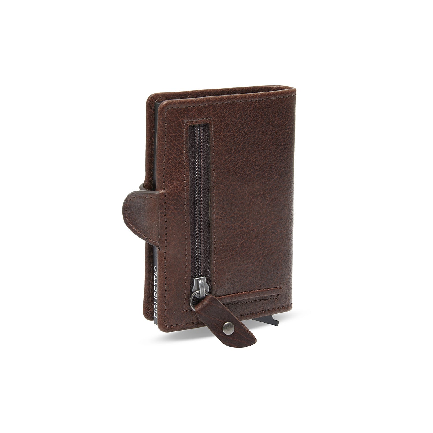Brown Leather Card Holder Baldwin, product view 2