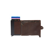 Brown Leather Card Holder Baldwin, product view 3