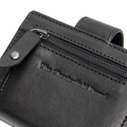 Black Leather Card Holder Barrea, detail view 1