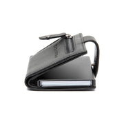 Black Leather Card Holder Barrea, product view 3