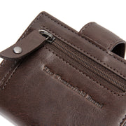 Brown Leather Card Holder Barrea, detail view 3