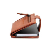Cognac Leather Card Holder Barrea, detail view 1