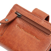 Cognac Leather Card Holder Barrea, detail view 3
