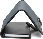 Light Grey Leather Card Holder Delsbo, product view 3