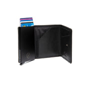 Black Leather Card Holder Gabriela, product view 3