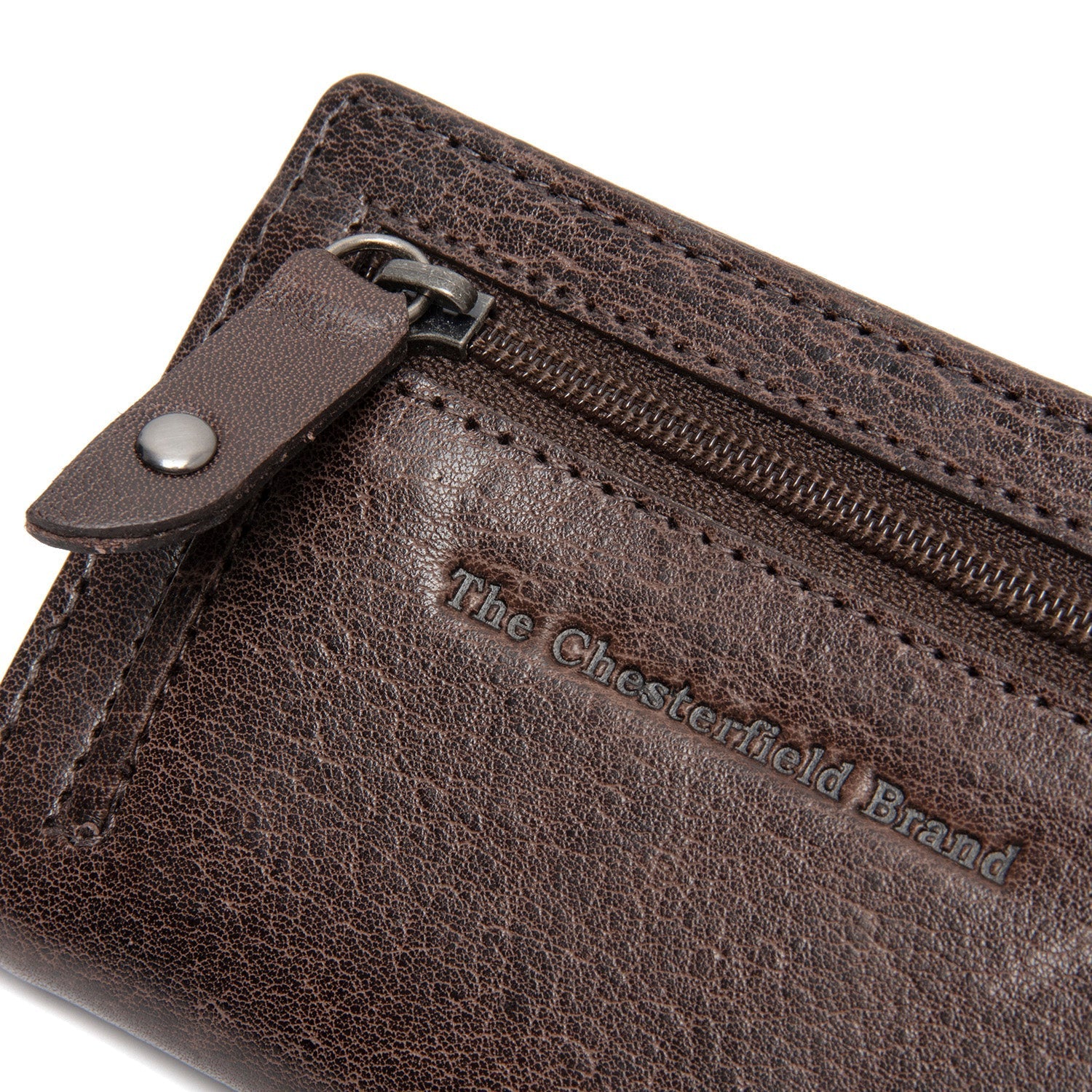 Brown Leather Card Holder Gabriela, detail view 1