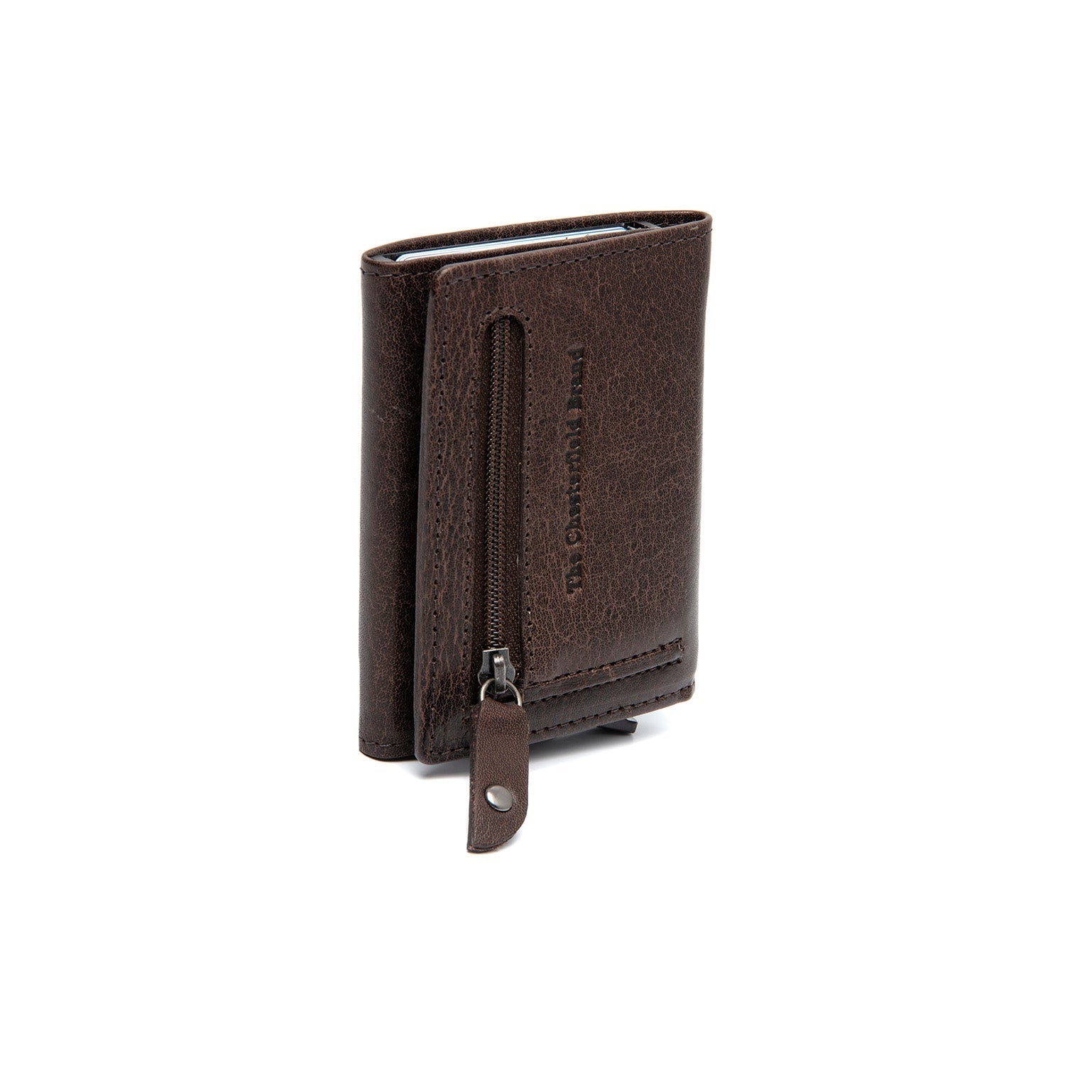 Brown Leather Card Holder Gabriela, detail view 3