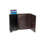 Brown Leather Card Holder Gabriela, product view 2