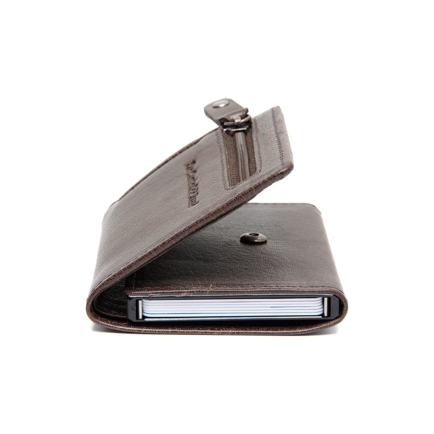 Brown Leather Card Holder Gabriela, product view 3