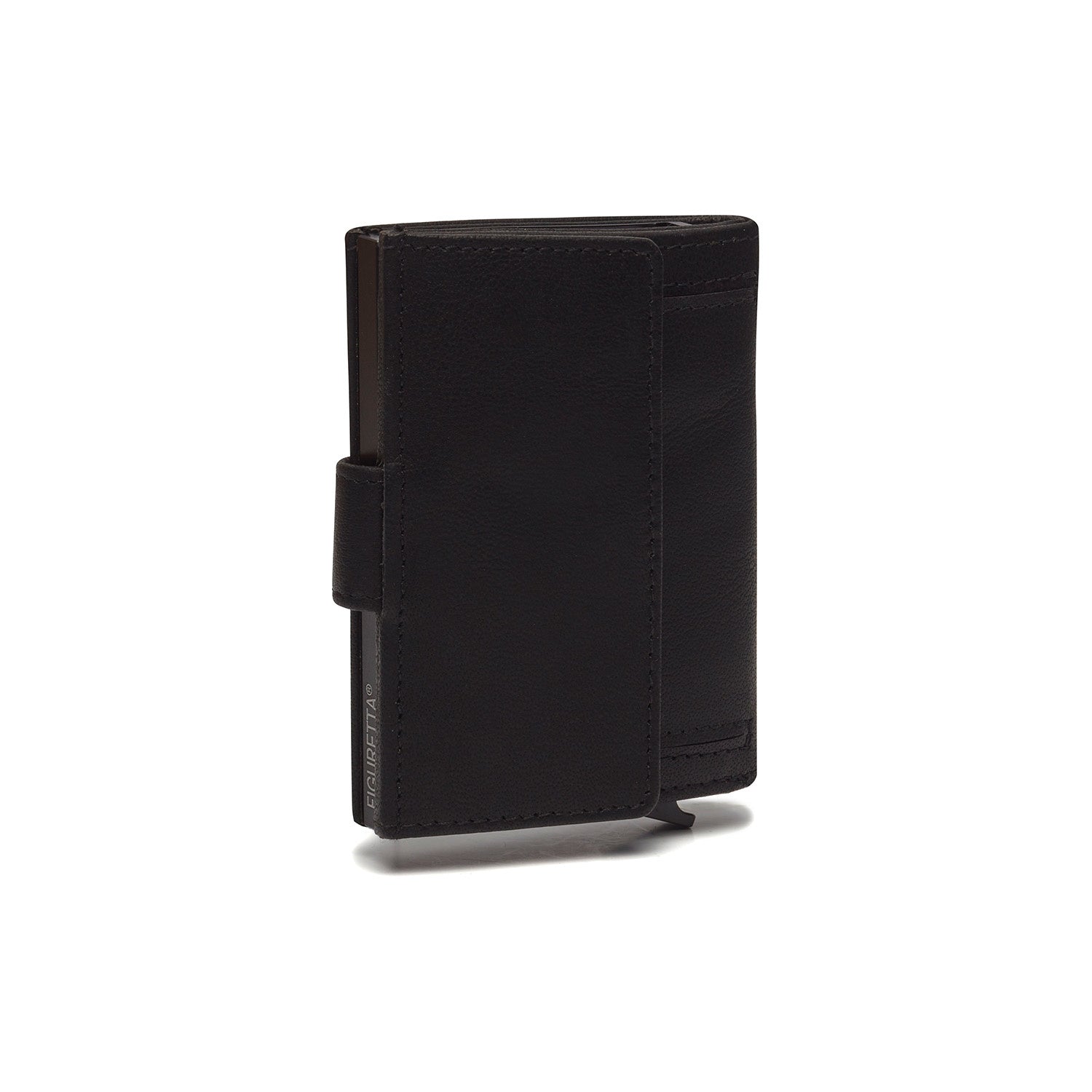 Black Leather Card Holder Hannover, product view 3