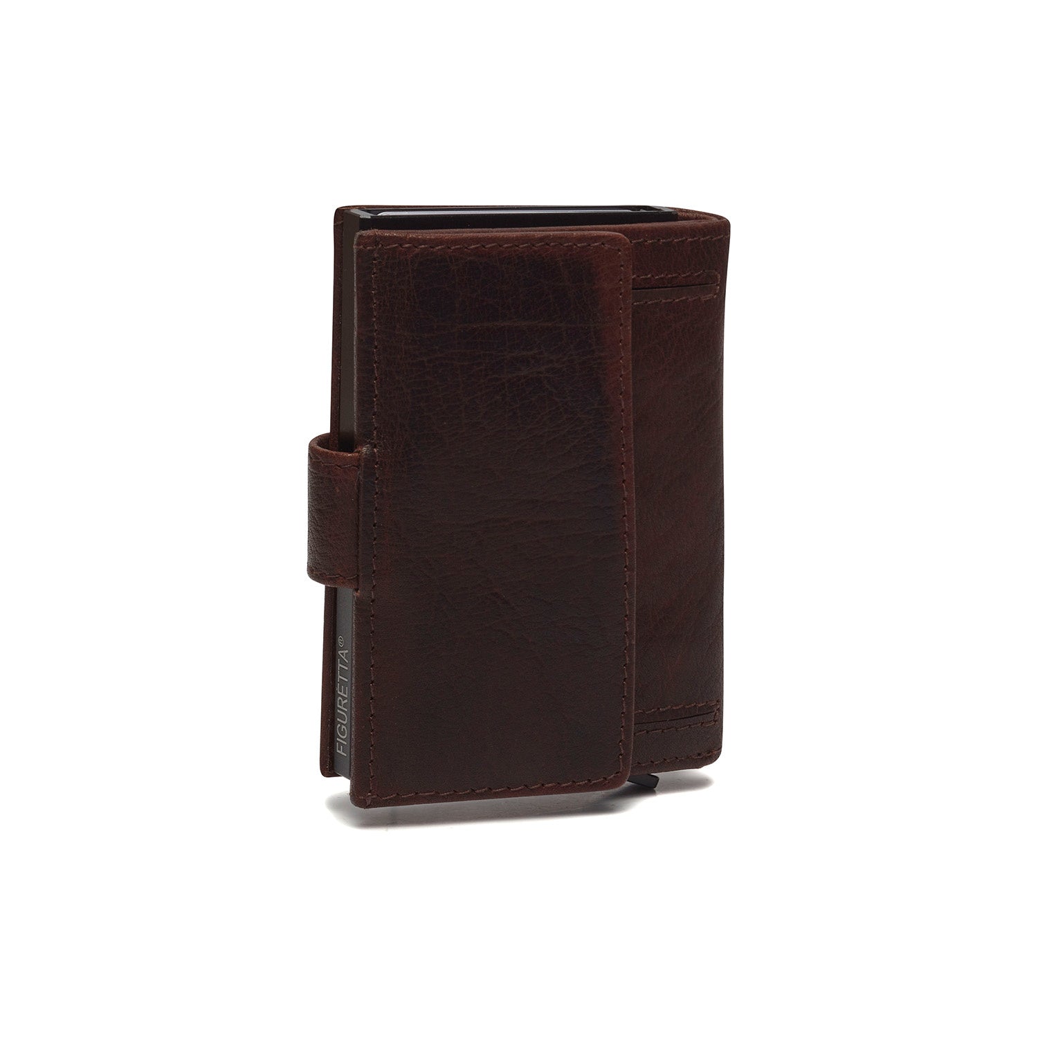 Brown Leather Card Holder Hannover, product view 3